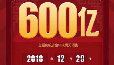 2018年中国电影票房首破600亿 国产片市场占比超六成