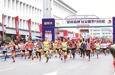 远安田野马拉松昨鸣枪开跑