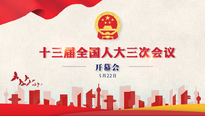 十三届全国人大三次会议开幕会举行