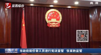 市政府新任命人员进行宪法宣誓 张家胜监誓