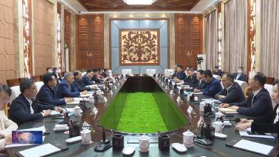王立马泽江与葛洲坝集团董事长宋领座谈
