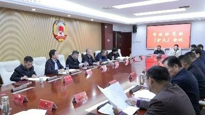 市政协召开党组扩大会议和主席会议 