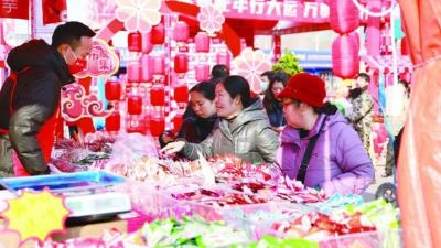 三峡物流园新春年货会盛装开市 设有380多个摊位 将持续16天