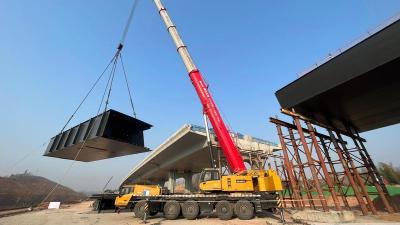 宜昌高铁新城项目花溪路主线全线贯通 承担联通高铁新城和主城区交通功能