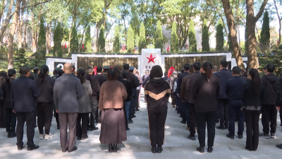 宜昌市举行2025年清明祭英烈暨烈士集中安葬仪式
