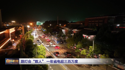 路灯会“数人” 一年省电超三百万度