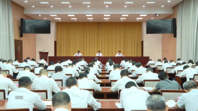 全市党委和政府办公室主任会议暨市级层面整治形式主义为基层减负专项工作机制会议召开