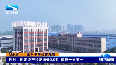 湖北向上·市州半年经济观察 | 荆州：固定资产投资增长9.9% 增速全省第一  