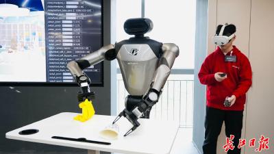 手把手教叠衣服擦桌子，机器人在武汉上“职校”  