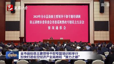 全市县处级主要领导干部专题培训班举行 加快打造低空经济产业高地和“算力之都”