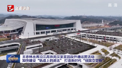 王忠林出席沿江高铁武汉至宜昌段开通运营活动 加快建设“轨道上的湖北” 打造新时代“祖国立交桥”