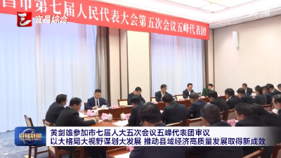 黄剑雄参加市七届人大五次会议五峰代表团审议 以大格局大视野谋划大发展 推动县域经济高质量发展取得新成效