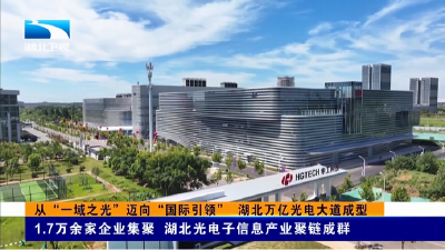 湖北“51020”先进制造业产业集群的崛起密码 | 从“一域之光”迈向“国际引领” 湖北万亿光电大道成型  