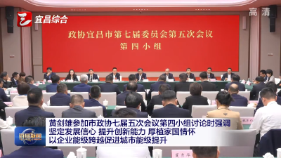黄剑雄参加市政协七届五次会议第四小组讨论时强调 坚定发展信心 提升创新能力 厚植家国情怀  以企业能级跨越促进城市能级提升