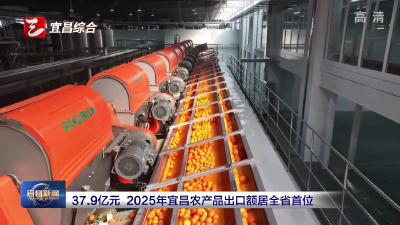 37.9亿元 2025年宜昌农产品出口额居全省首位