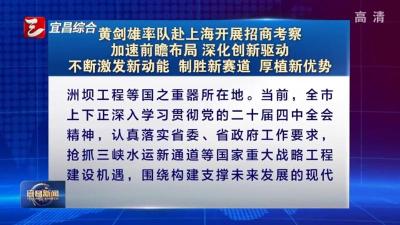 黄剑雄率队赴上海开展招商考察 加速前瞻布局 深化创新驱动 不断激发新动能 制胜新赛道 厚植新优势