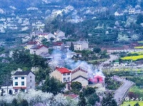 醉美架锅山  十里桃花红