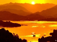 清风醉晚霞 夕阳美如画