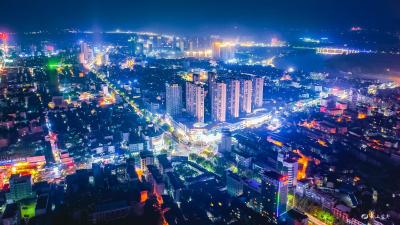 绝美夜景，带你换个角度看宜都！