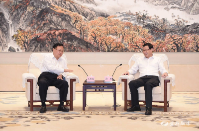 携手做精做深主业、实现发展共赢！应勇王晓东与中国有色集团董事长王彤宙座谈