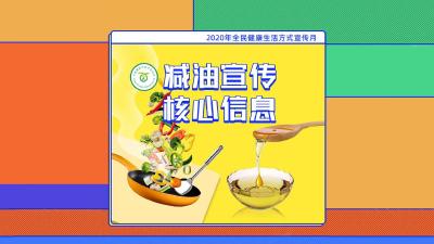 一图读懂 | “减油”宣传核心信息——2020全民健康生活方式宣传月