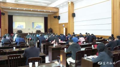 我市收听收看全国防汛抗旱工作电视电话会
