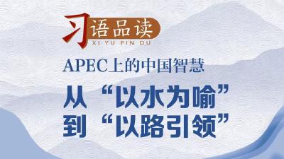 习语品读 |APEC上的中国智慧：从“以水为喻”到“以路引领”