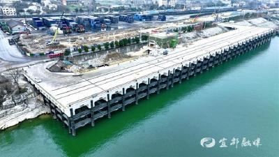 【三峡宜昌网】枝城铁水联运码头建设顺利推进