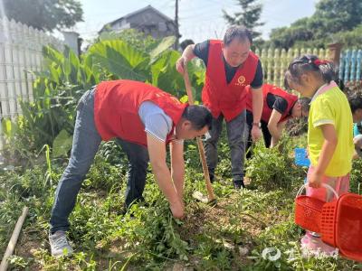 幼儿园里，这群爸爸带娃挖起了土豆……