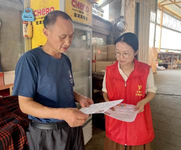 防蚊媒保健康，50余份宣传单送入户