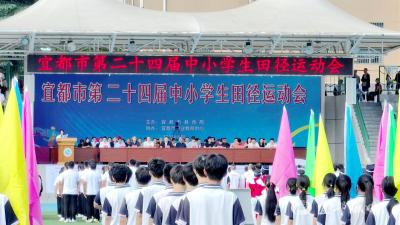 宜都市第二十四届中小学生田径运动会举行