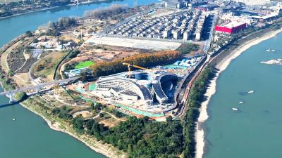 我们的“十四五”| 宜都首个五星级酒店-鲟龙湾酒店建设正酣，已初见雏形