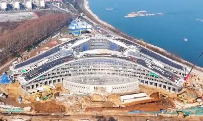 实干勇争先 奋进开门红丨鲟龙湾酒店奋力冲刺7月整体完工