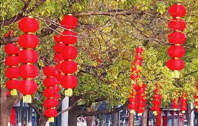 灯笼一挂 年味就有了！万余只红灯笼扮靓宜都街头巷尾