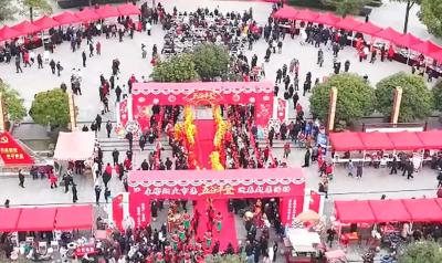 2月7日，枝城永彬烟火市集“五谷丰登”迎春赶集活动热闹开启