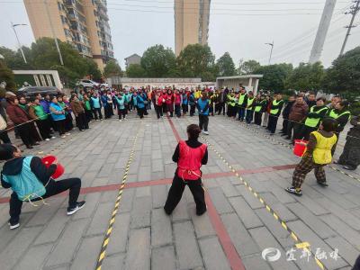 鼓声起，舞步扬，巾帼绽光芒