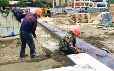 利川逸园广场升级改造工程进入最后冲刺阶段