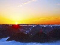 建始惊艳日出