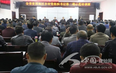 全省贫困地区乡村党组织书记示范培训班在店子坪开班