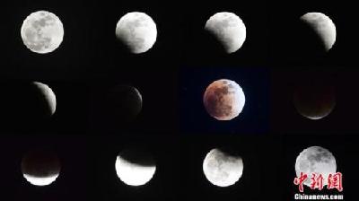 月全食、火星大冲 两项天文奇观今夜明晨齐上演