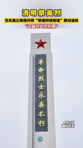 网络中国节·清明 |  祭英烈，铸警魂！巴东县公安局开展清明祭扫活动！