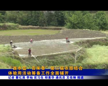 “酉水蓝·贡米香”第二届农旅结合体验周活动
筹备工作全面铺开