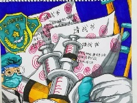 【宣恩战“疫”学生绘画】众志成城抗疫情，我们能赢！ 