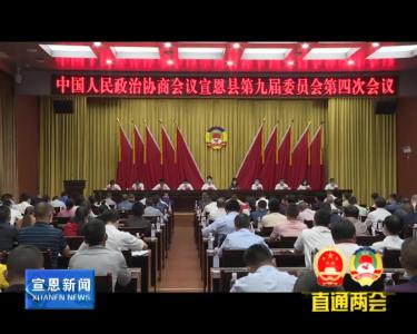 县政协九届四次会议召开第二次全体会议