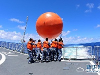 中国海军南海舰队远海训练编队组织海上现场反击演练