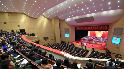 湖北省十三届人大一次会议举行第二次全体会议