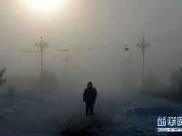 漠河县遭遇零下44摄氏度极寒天气