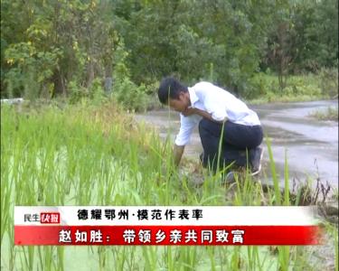 德耀鄂州·模范做表率 | 赵如胜：带领乡亲共同致富