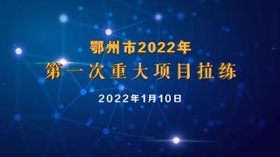 图文直播 | 鄂州市2022年第一次重大项目拉练
