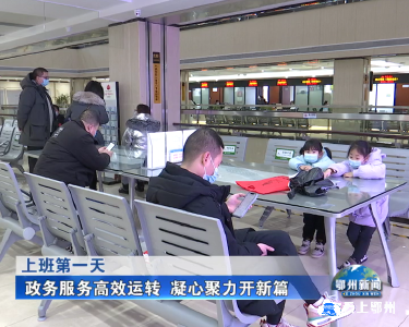 上班第一天 政务服务高效运转 凝心聚力开新篇